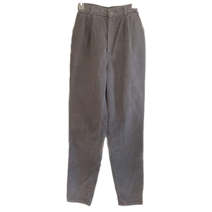 Vintage 80’s Super High Rise Chic Gray Corduroy Pants